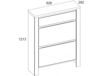Тумба для обуви Таурус 2D1S