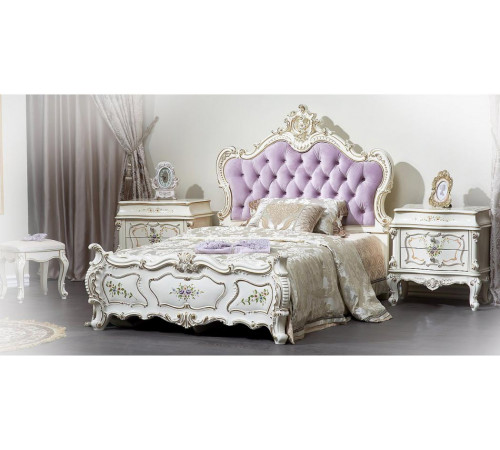 Кровать Шанель (крем) 1200х2000