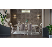 Обеденный стол раздвижной Gravita (Гравита) GRAV-14 слоновая кость