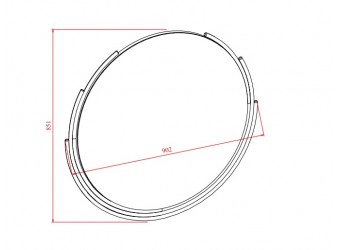 Зеркало для тумба Gravita (Гравита) GRAV-11