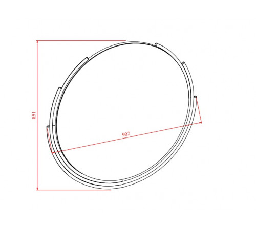 Зеркало для тумба Gravita (Гравита) GRAV-11