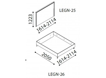 Спинка для кровати Легенда (Legenda) венге LEGN-25-180
