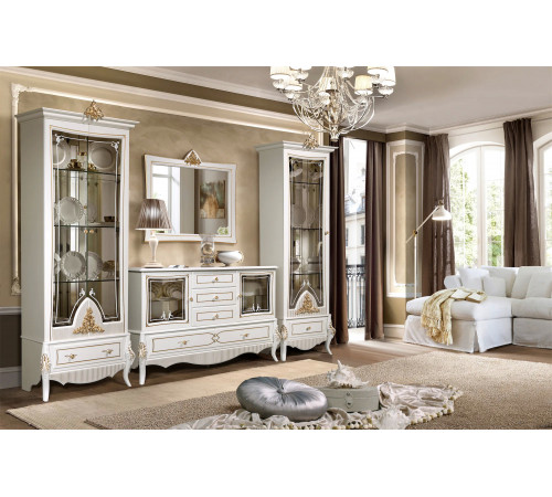 Гостиная Стелла (белый золото)