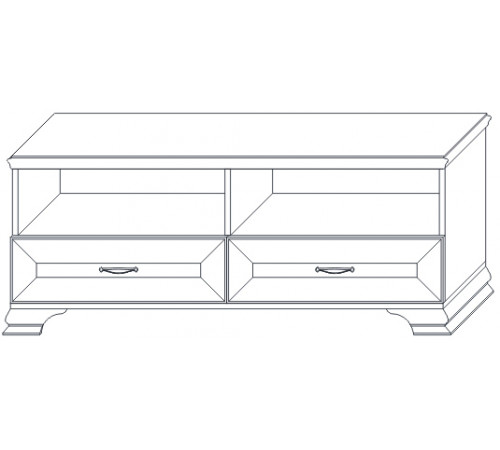Тумба под ТВ 1 Сиена (Бодега Белый)