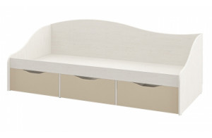 Детская односпальная кровать с ящиками внизу Комби МН-211-02 капучино