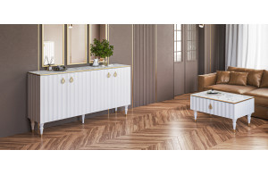 Журнальный столик Лоренсо МН-043-38 белый