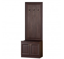 Тубма с вешалкой для прихожей Инна 620 темная