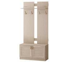 Вешалка с тумбой для прихожей Лира 58 светлая